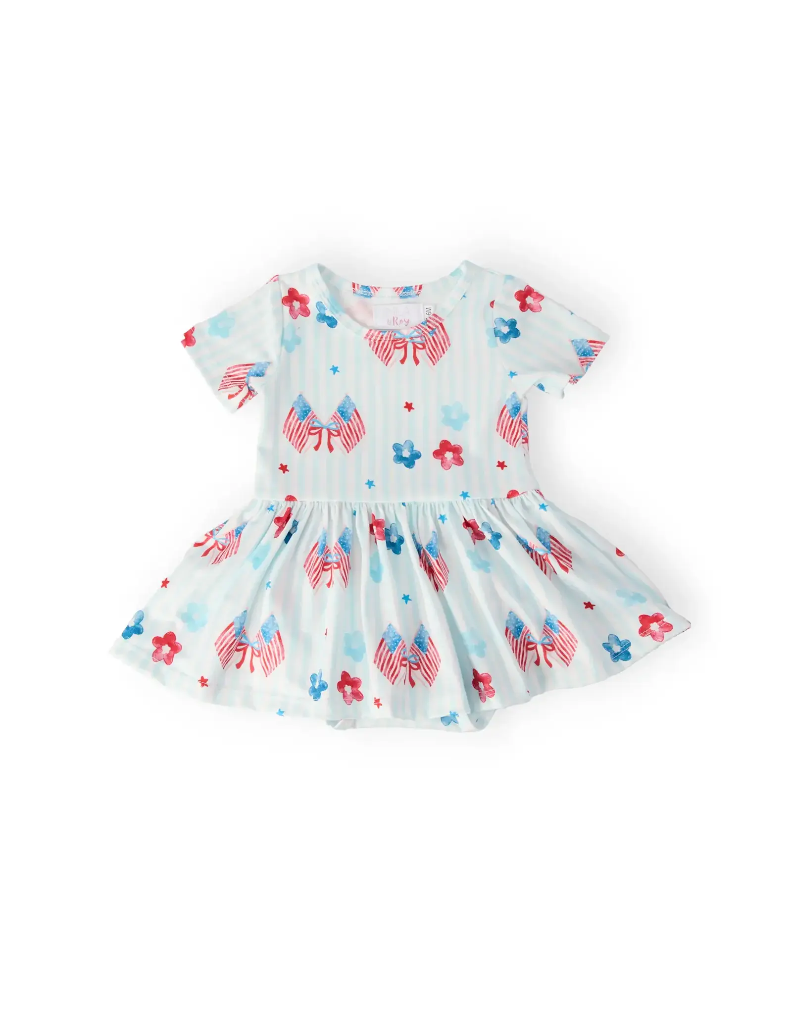 Mila & Rose Mila & Rose-  Home of the Brave Twirl Flutter Bodysuit