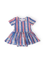 Mila & Rose Mila & Rose-  All-American Girl Twirl Flutter Bodysuit