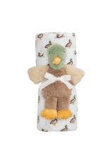 Mudpie Mud Pie- Mallard Swaddle & Rattle Set