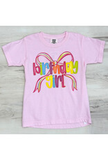 Coquette Colorful Bow Birthday Comfort Colors Youth TShirt