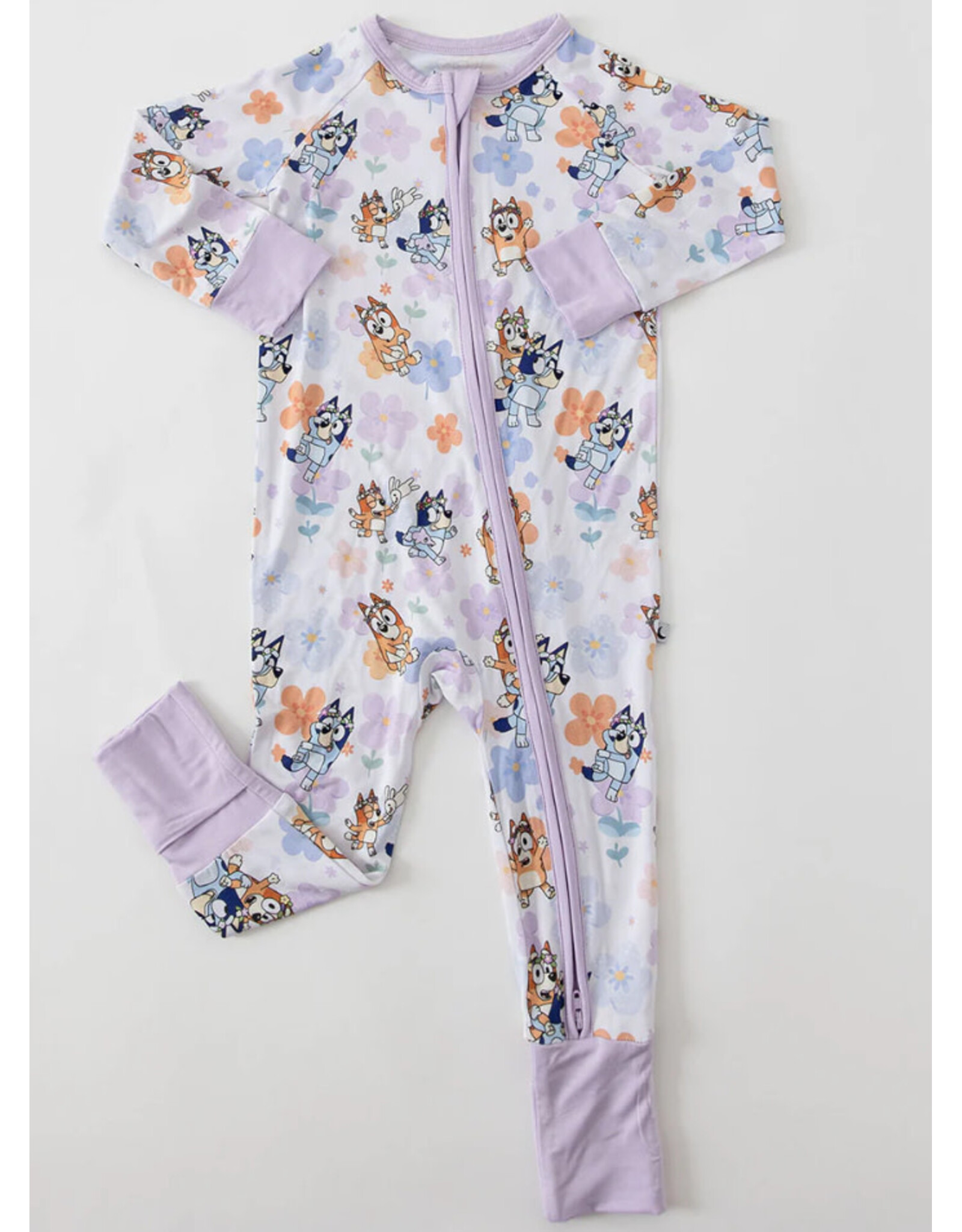 Jensen's Jammies Jensen Jammies- Pups & Petals Zippy