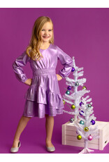 Isobella & Chloe Isobella & Chloe - Purple Glitterball Dress