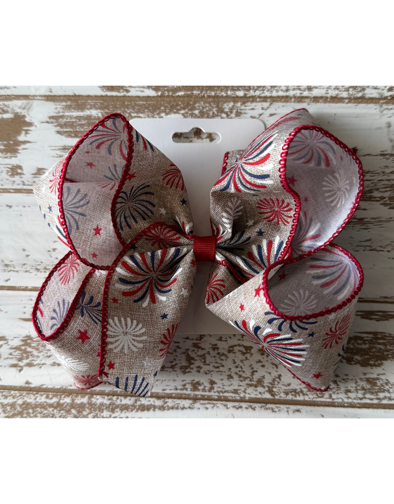 JP- Khaki Firework Large Bow