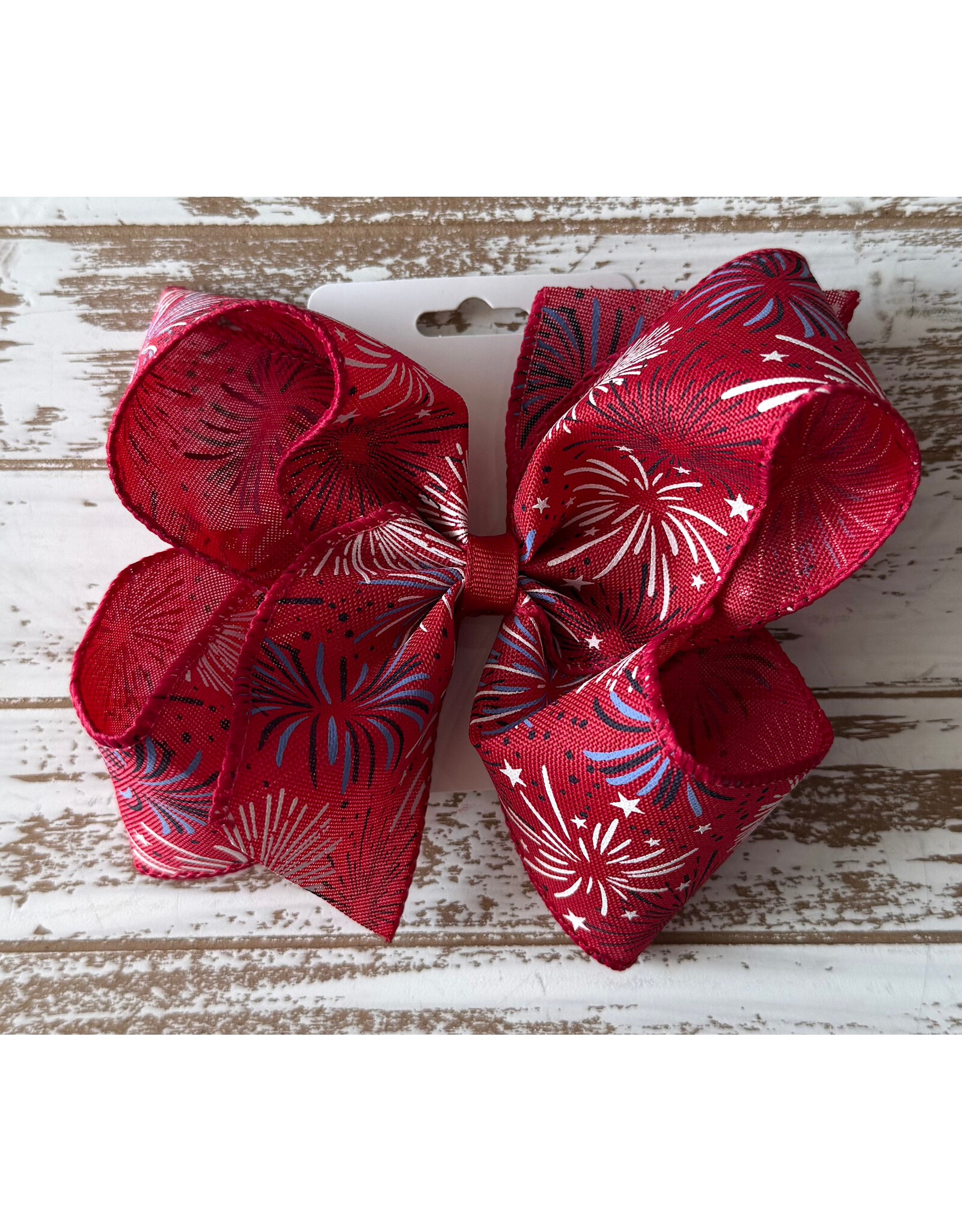 JP- Red Firework Large Bow