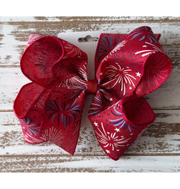 JP- Red Firework Large Bow