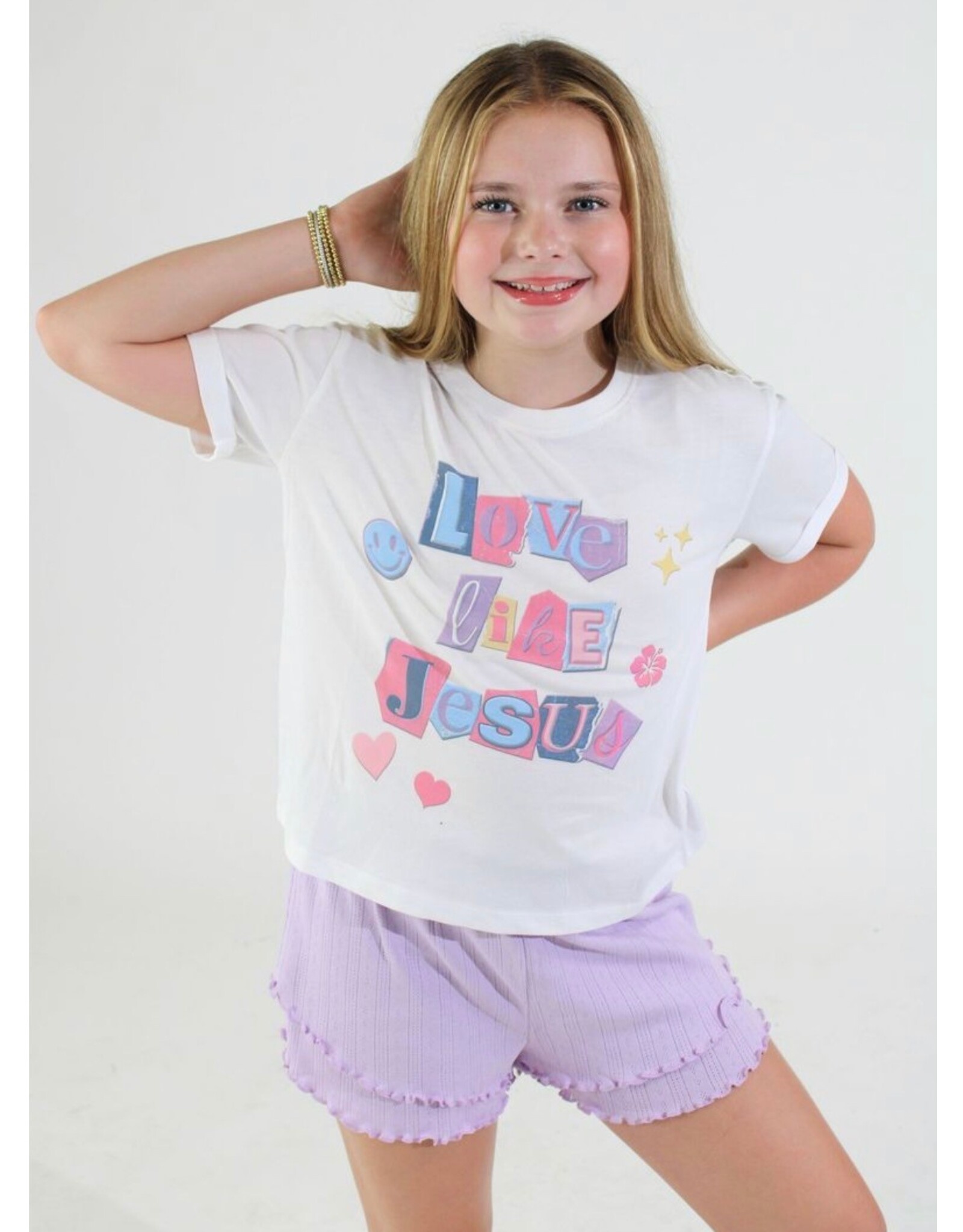 Paper Flowers- Love Like Jesus Graphic Tee