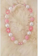 Multi Light Pink Chunky Necklace