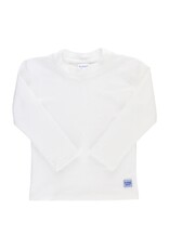 Ruffle Butts Ruffle Butts- White L/S Rash Guard