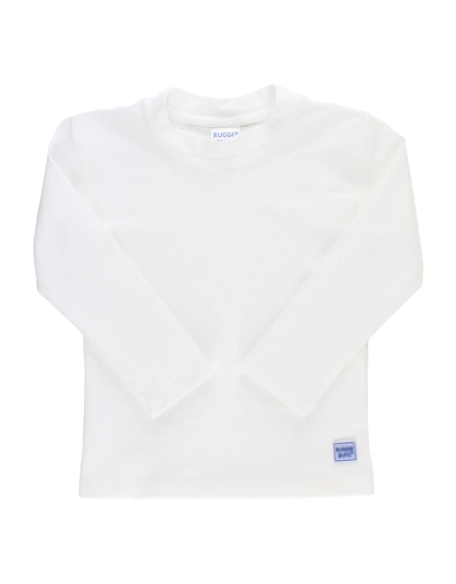 Ruffle Butts Ruffle Butts- White L/S Rash Guard