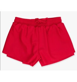 Ruffle Butts Ruffle Butts- Red Active Butterfly Shorts