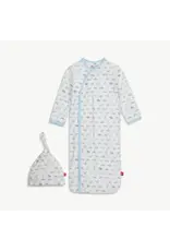 Magnetic Me Magnetic Me- Airplanes Modal Magnetic Gown & Hat Set NB-3M