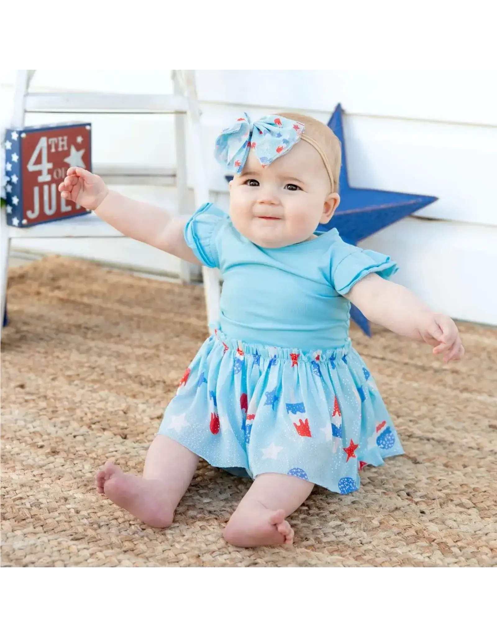 Sweet Wink- Bomb Pop S/S Tutu Bodysuit