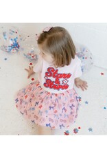Sweet Wink Sweet Wink- Stars & Stripes Patch Ballet Pink S/S TShirt