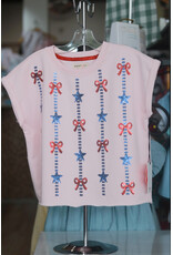 Paper Flower- Sequin Stars & Bows Americana Top