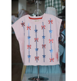 Paper Flower- Sequin Stars & Bows Americana Top