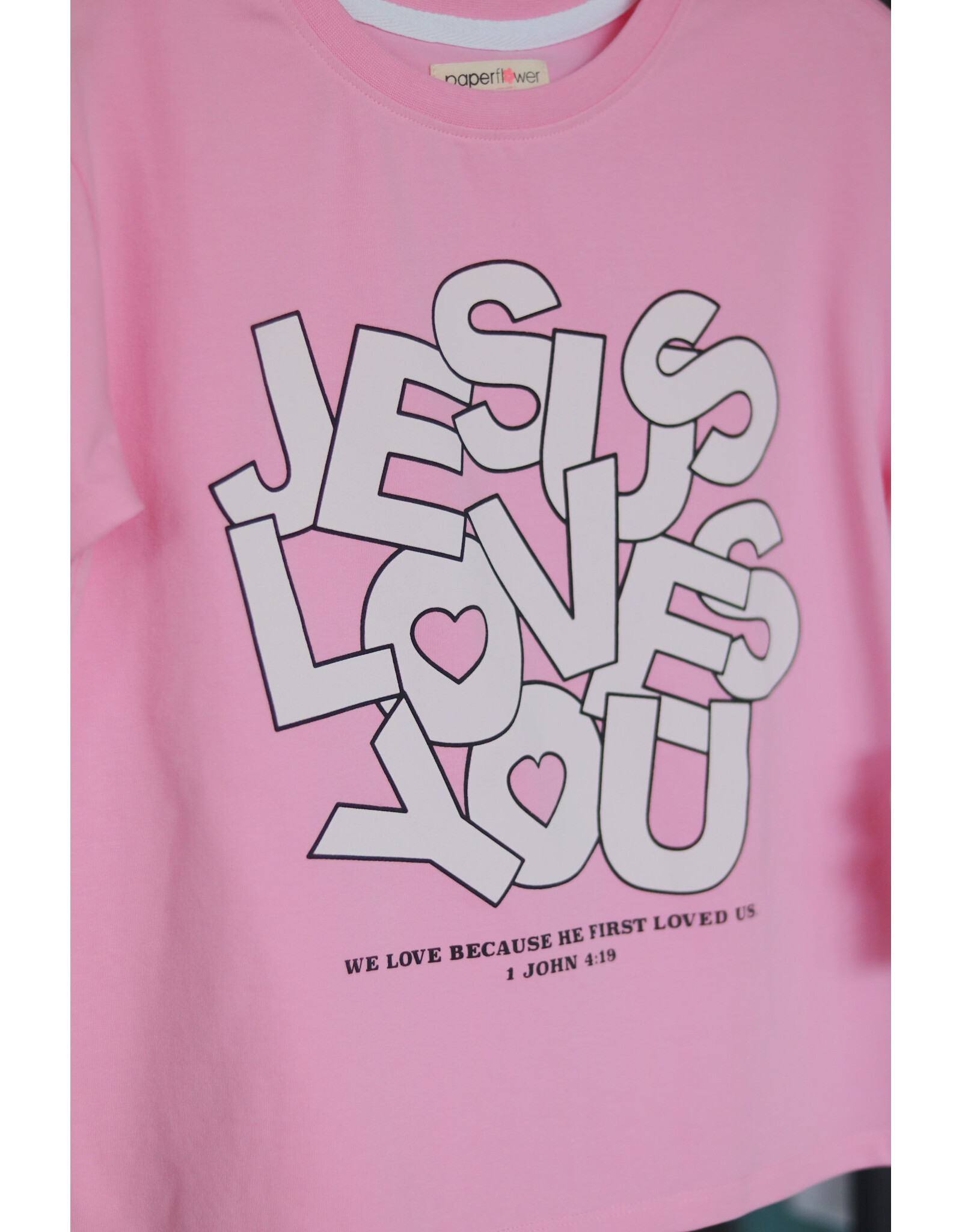 Paper Flower- Jesus Loves You Shirt