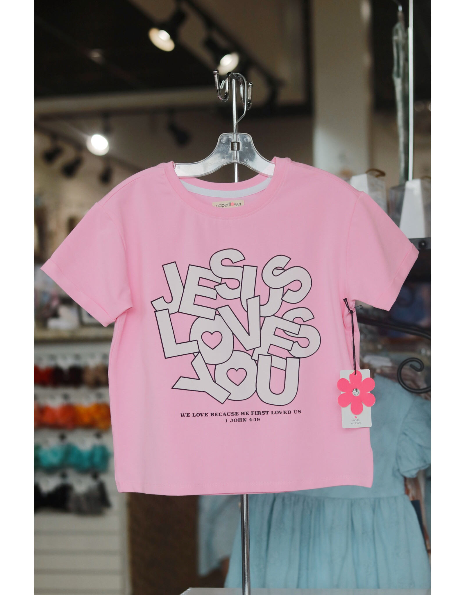 Paper Flower- Jesus Loves You Shirt