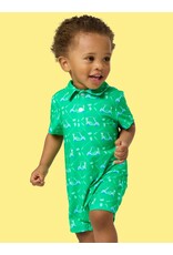 Ruffle Butts Ruffle Butts- Course Cruiser Performance Polo Romper