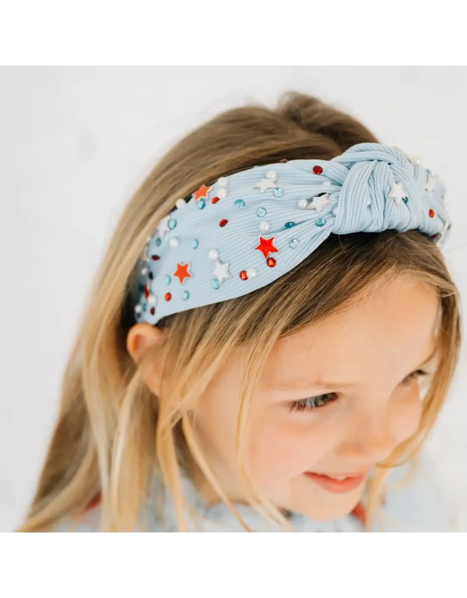 Sweet Wink- USA Stars Gemstone Headband