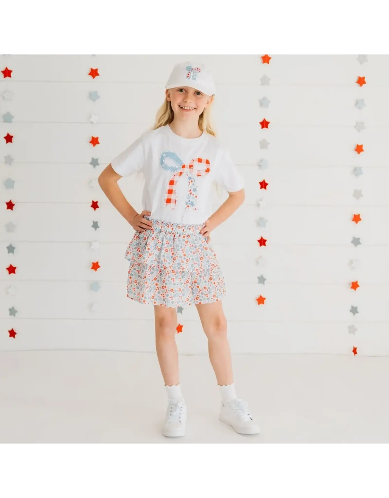 Sweet Wink- Patchwork Bow Patch S/S Shirt