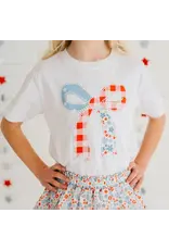 Sweet Wink- Patchwork Bow Patch S/S Shirt