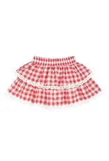 Sweet Wink- Red Gingham Skort