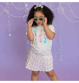 Sweet Wink- Lavender Bow Trellis Skort