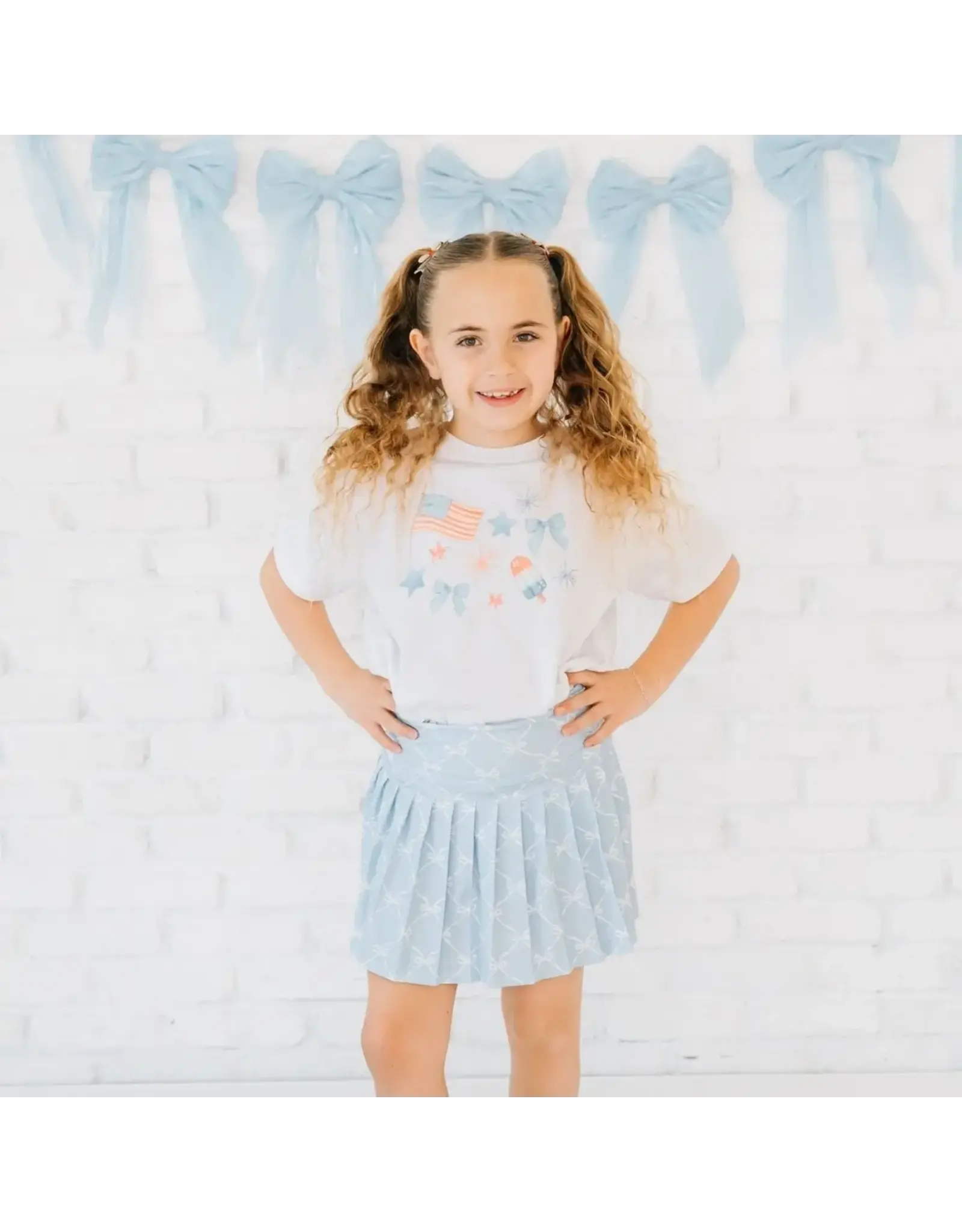 Sweet Wink- Patriotic Watercolor S/S Shirt