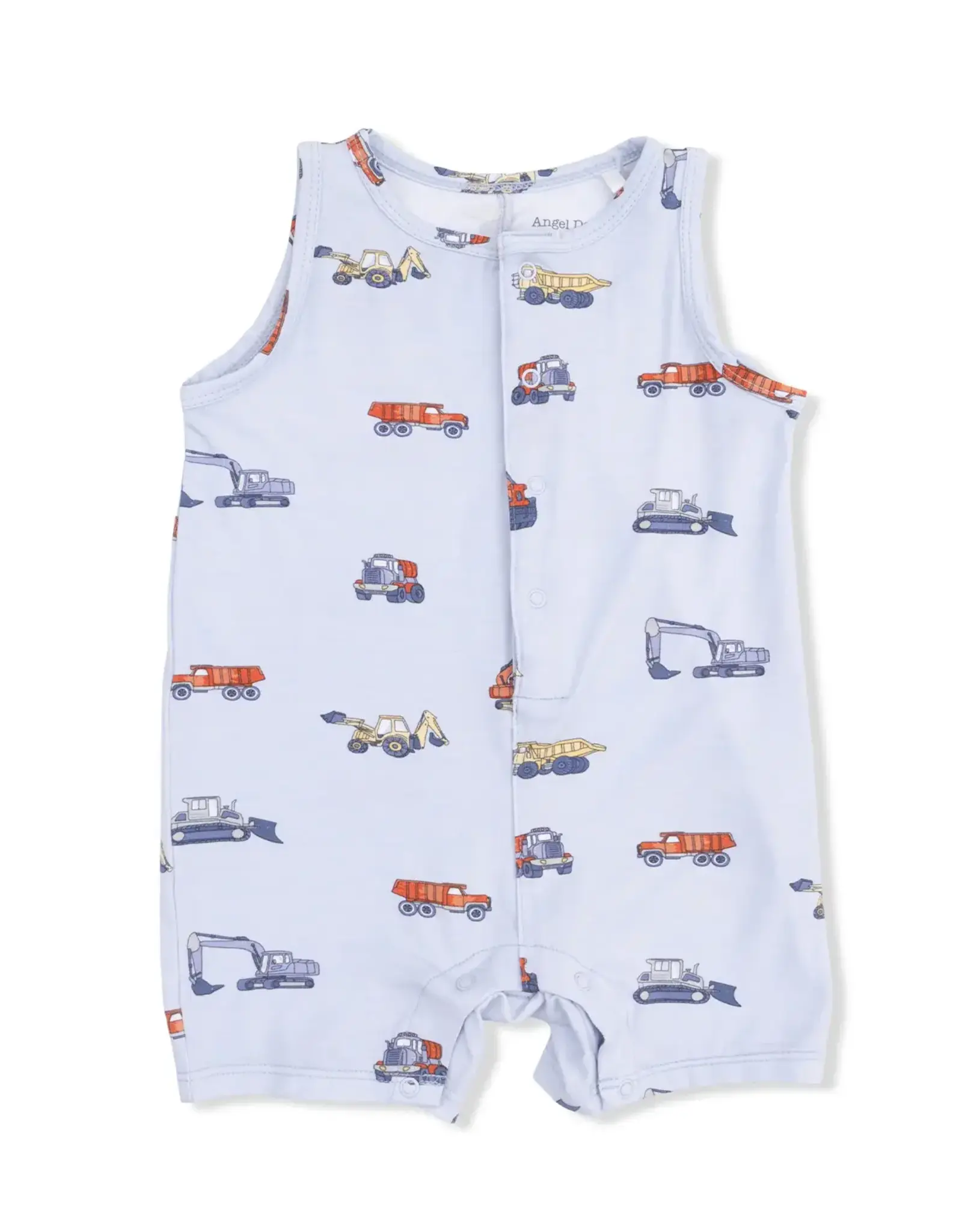 Angel Dear Angel Dear- Construction Vehicles Sleeveless Shortie Romper