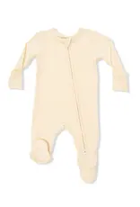 Angel Dear Angel Dear- Solid Italian Yellow Two-Way Zip Footie