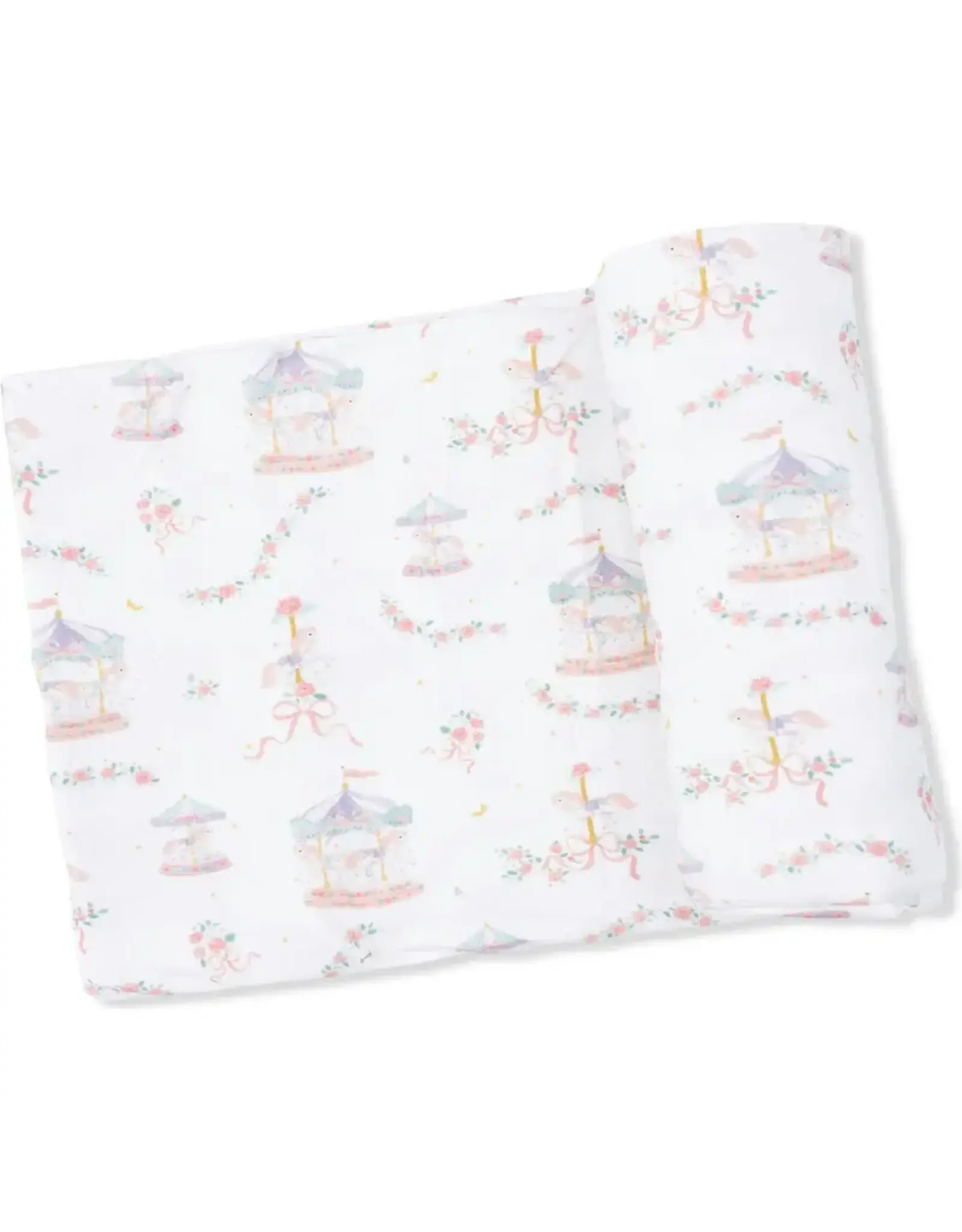 Angel Dear Angel Dear- Carousel w/ Bows Swaddle Blanket