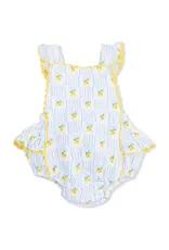 Angel Dear Angel Dear- Lovely Lemons Ric Rac Ruffle Sunsuit
