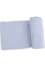 Angel Dear Angel Dear- Micro Gingham Blue Blizzard Swaddle Blanket