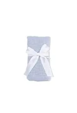 Angel Dear Angel Dear- Micro Gingham Blue Blizzard Swaddle Blanket