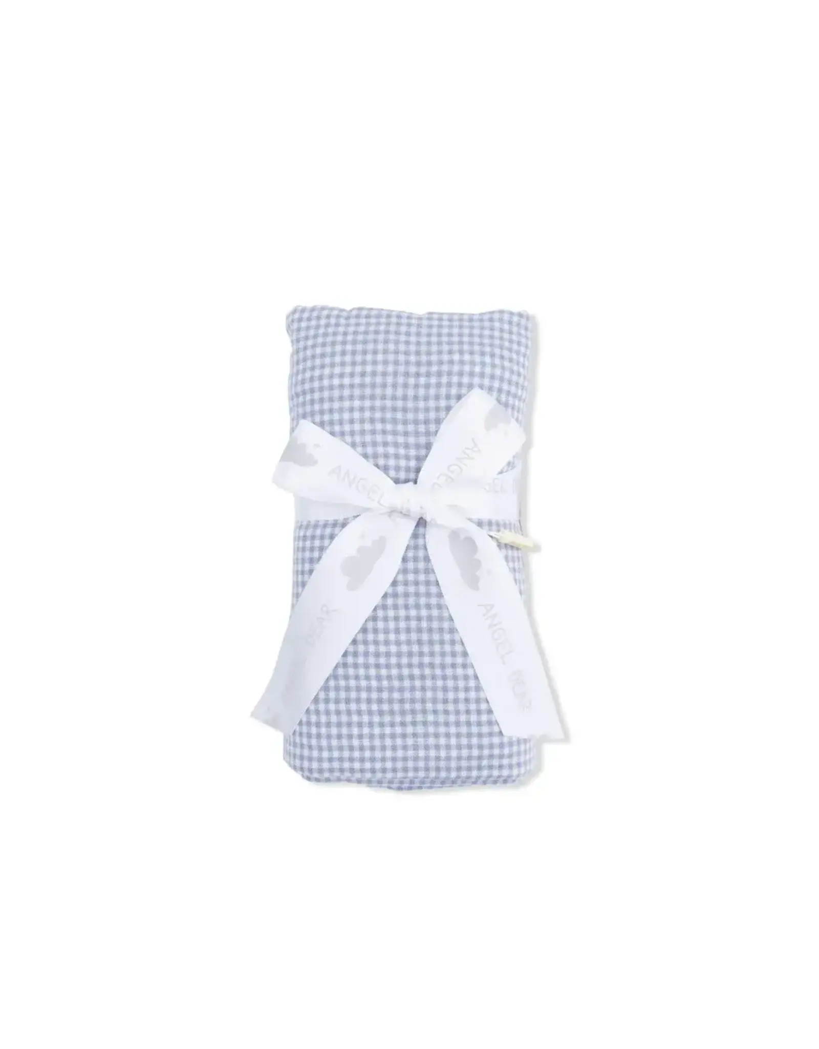 Angel Dear Angel Dear- Micro Gingham Blue Blizzard Swaddle Blanket