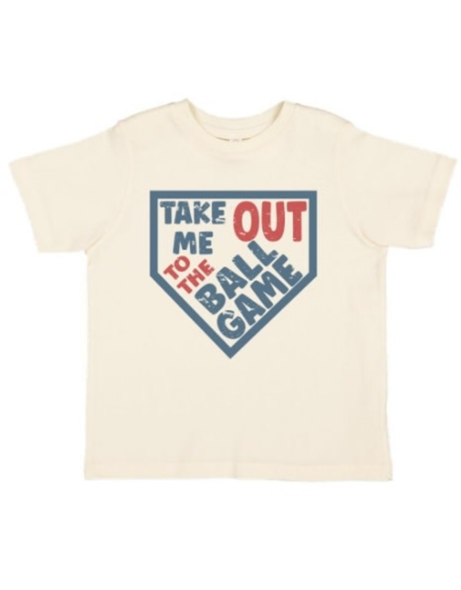 Sweet Wink Sweet Wink- Take Me Out to the Ballgame Natural TShirt