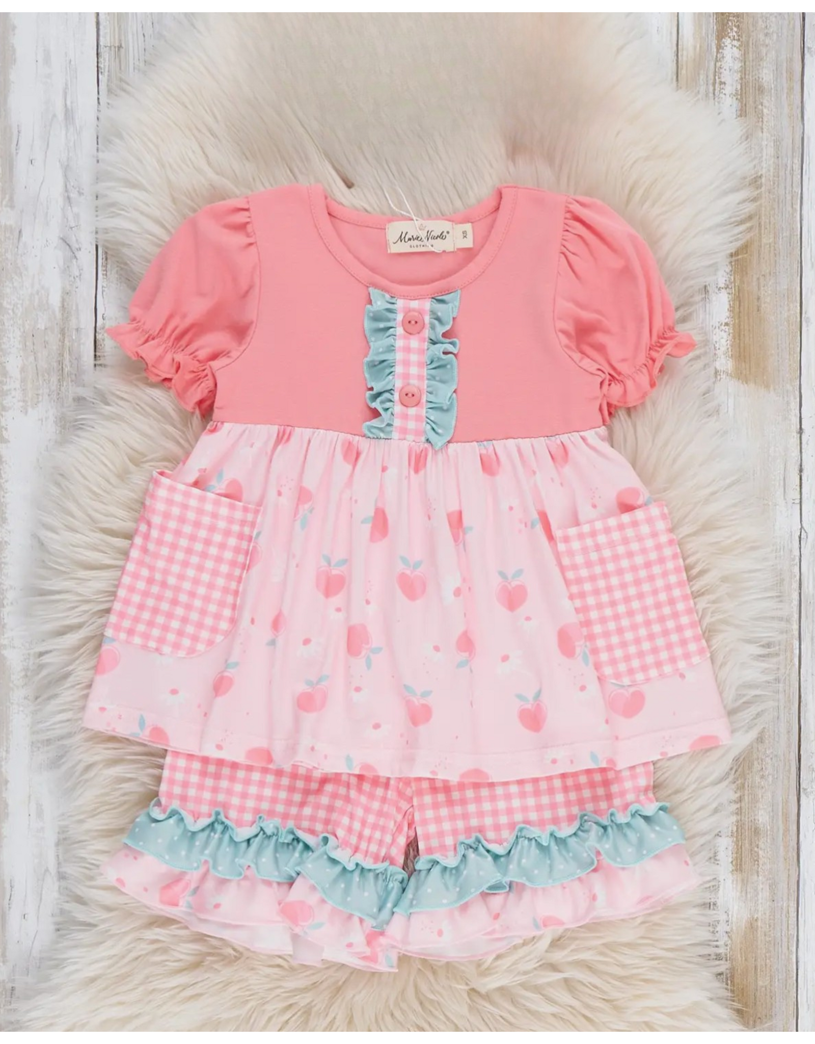 Peachy Dreams Ruffle Set