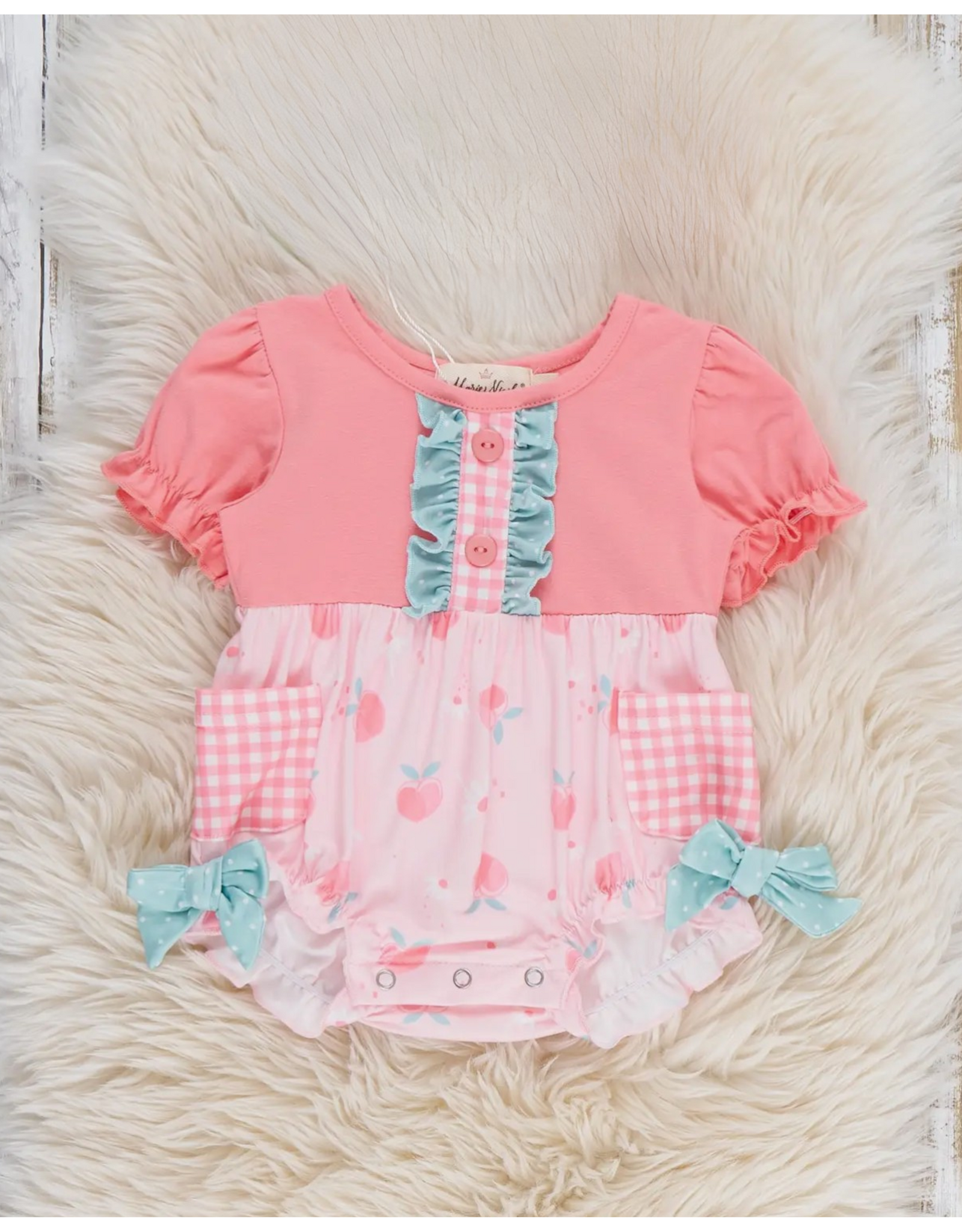 Peachy Dreams Ruffle Romper