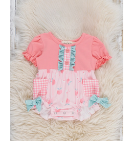 Peachy Dreams Ruffle Romper