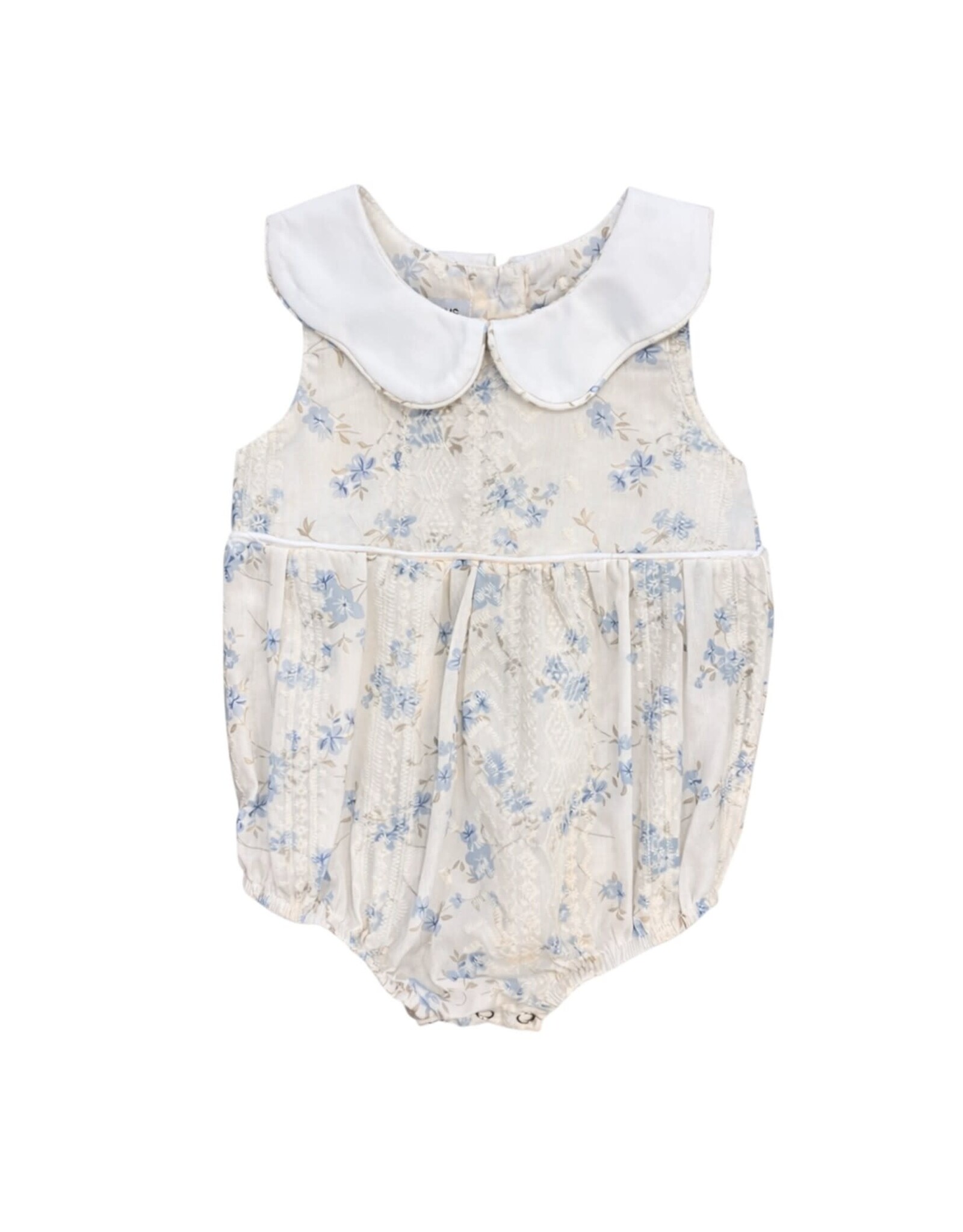 Sweet Dreams- Cream Sheer Floral Lace w/White Scallop Collar Bubble