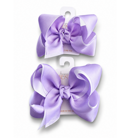 Beyond Creations Beyond Creations- Powder Orchid Organza Layered Bow: