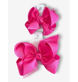 Beyond Creations Beyond Creations- Hot Pink Organza Layered Bow: