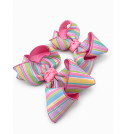 Beyond Creations Beyond Creations- Pink Stripe Pastel Layered Bow