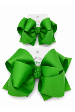 One Stop Bow Shop OS- Neon Green Stacked Grosgrain Bow