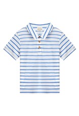 Me & Henry Me & Henry- Starboard Printed Royal Stripe Polo
