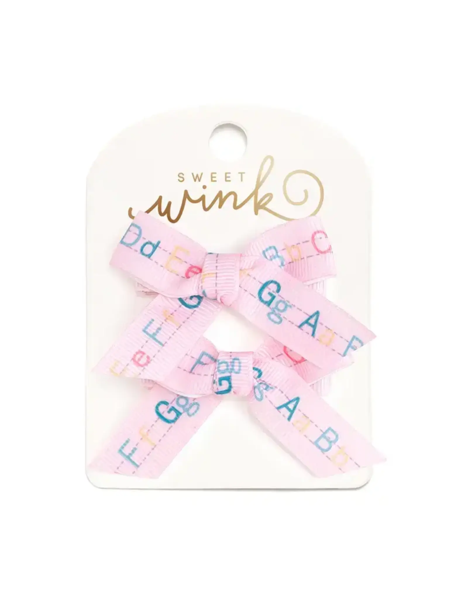 Sweet Wink Sweet Wink- Alphabet Bows Clip Set