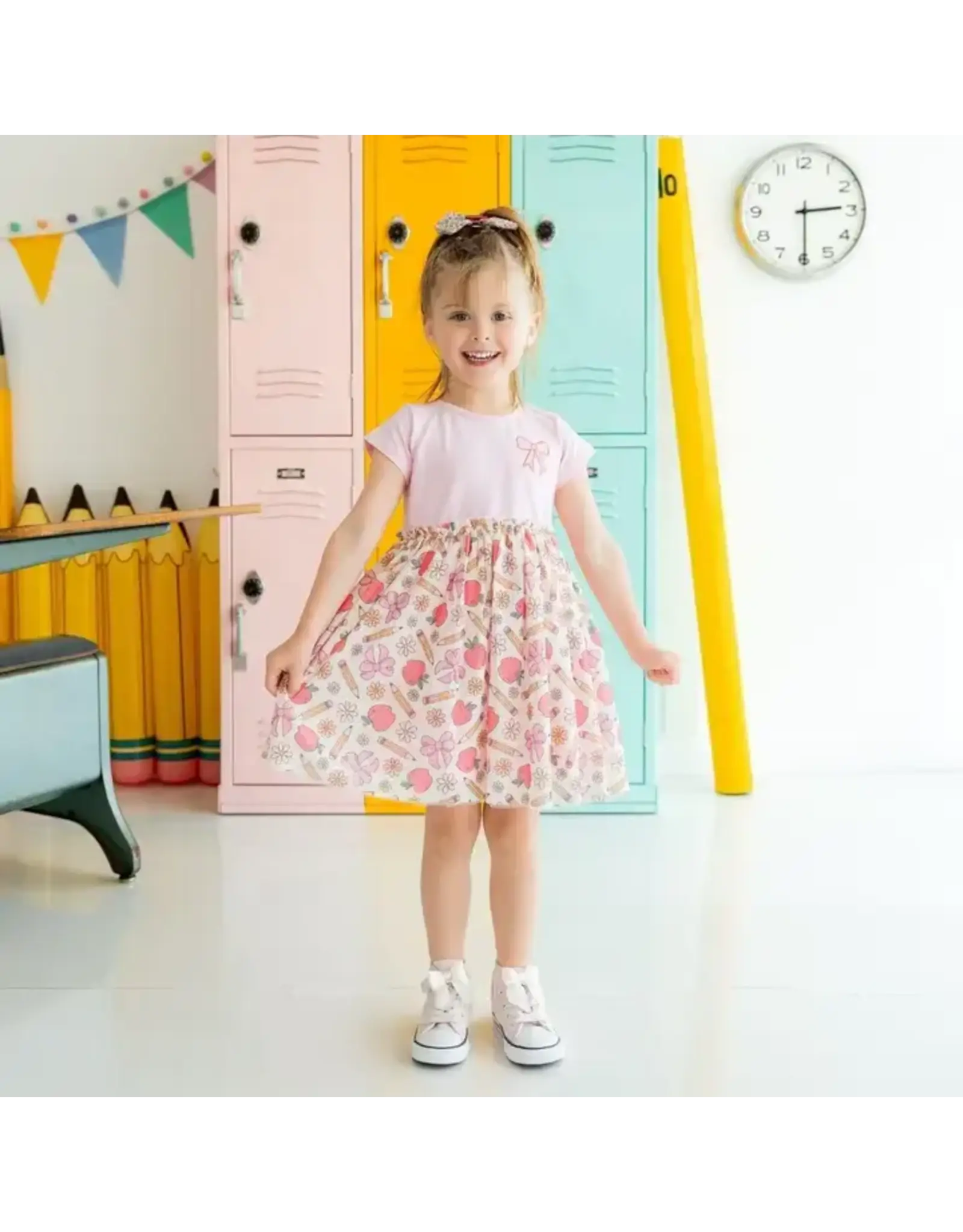 Sweet Wink Sweet Wink- Back to School Cutie Patch S/S Tutu Dress