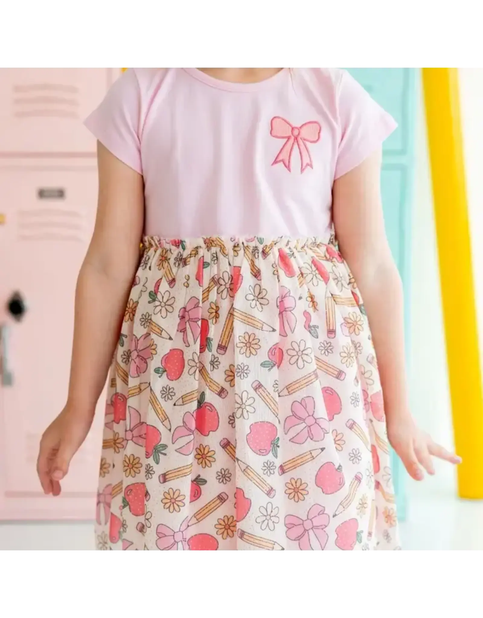 Sweet Wink Sweet Wink- Back to School Cutie Patch S/S Tutu Dress
