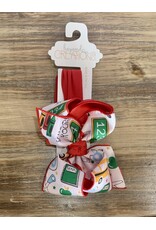 Beyond Creations Beyond Creations- Red/Back to School Ribbon 5.5" Layered Knot Bow on Headband