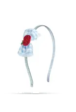 Sweet Wink Sweet Wink- Apple Gingham Tulle Bow Headband